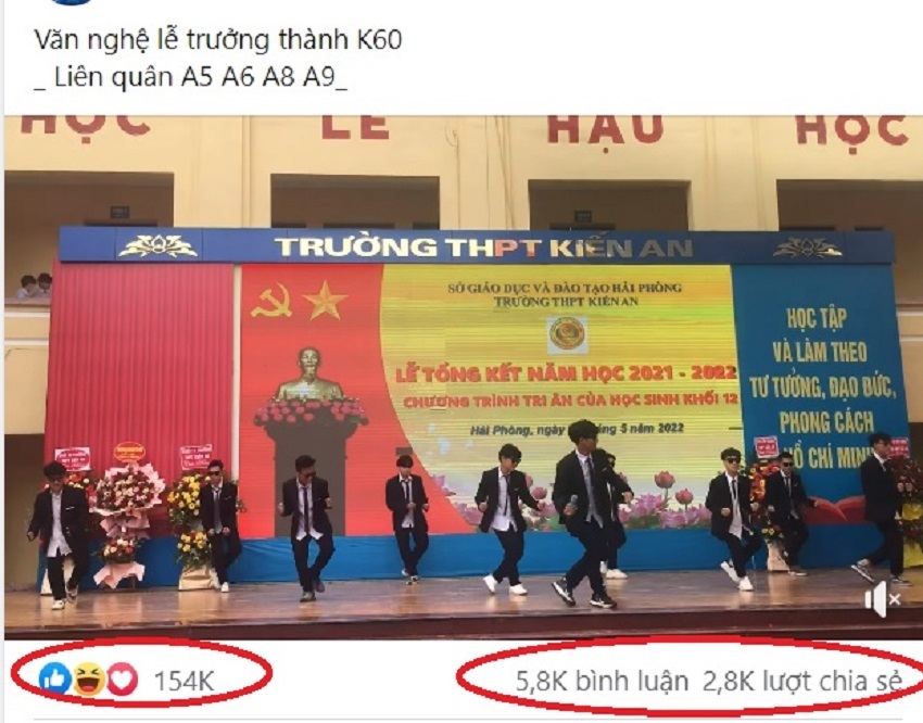 Học sinh lớp 12 Hải Phòng hát 'siêu phẩm' của Nguyễn Hưng trong lễ tổng kết, bất ngờ gây bão mạng xã hội
