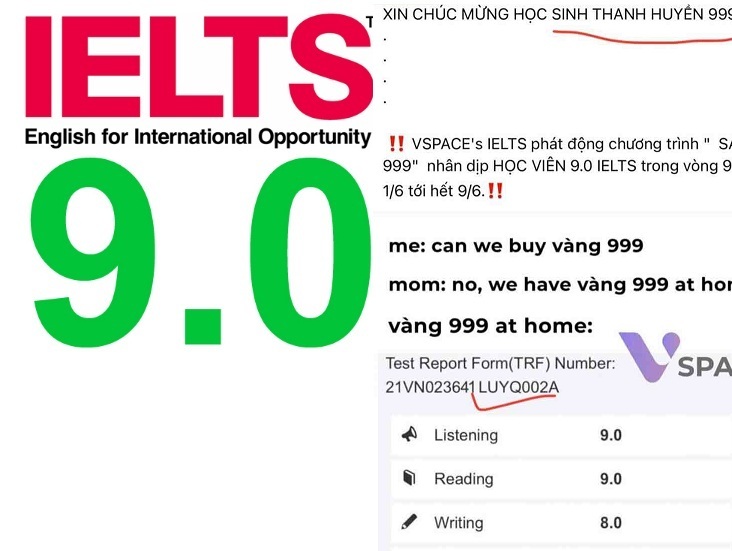 The female student caused a stir because of fake IELTS 9.0: Photoshop editing pushed things too far!