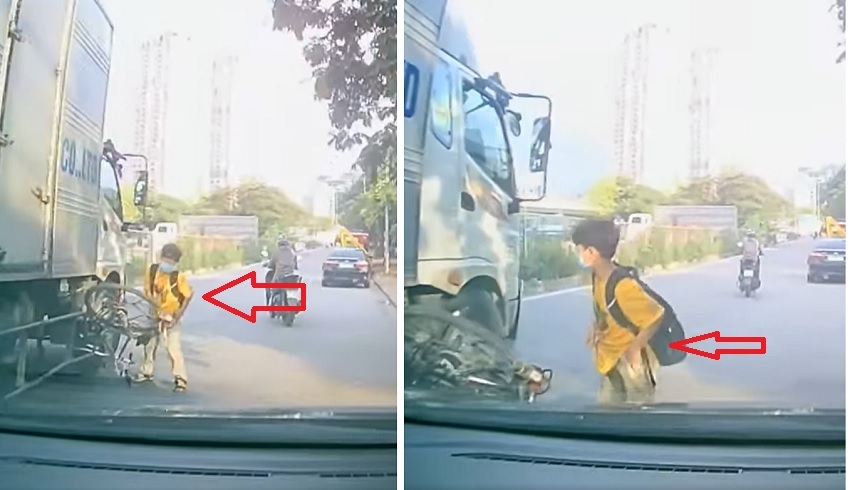Boy riding a bicycle had an accident, the behavior of passersby made netizens mention the word 'emotionless'