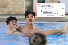 Hot boy U23 Việt Nam Lương Duy Cương khoe body 'cực phẩm' ở bể bơi