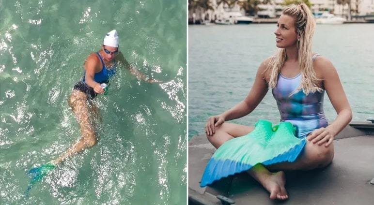 Bị sứa đốt, người phụ nữ vẫn tiếp tục bơi 42 km để lập kỷ lục