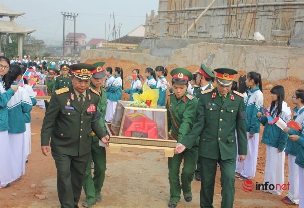 Hồi hương 23 hài cốt liệt sĩ Việt Nam hy sinh tại Campuchia