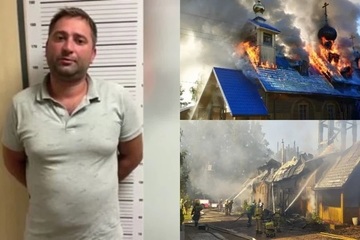 Người đàn ông châm lửa đốt nhà thờ sau trận cãi nhau với vợ