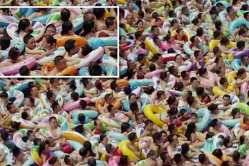 ‘Sốc’ cảnh hàng trăm du khách chen chúc trong hồ bơi ở công viên nước