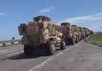 Lô xe bọc thép của Mỹ vượt biên giới Ba Lan đến Ukraine