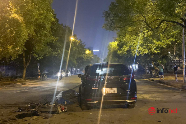 Hà Nội: Nam giảng viên lái ô tô kéo lê xe máy, bỏ chạy lại tông tiếp 2 xe khác, 2 người bị thương nặng